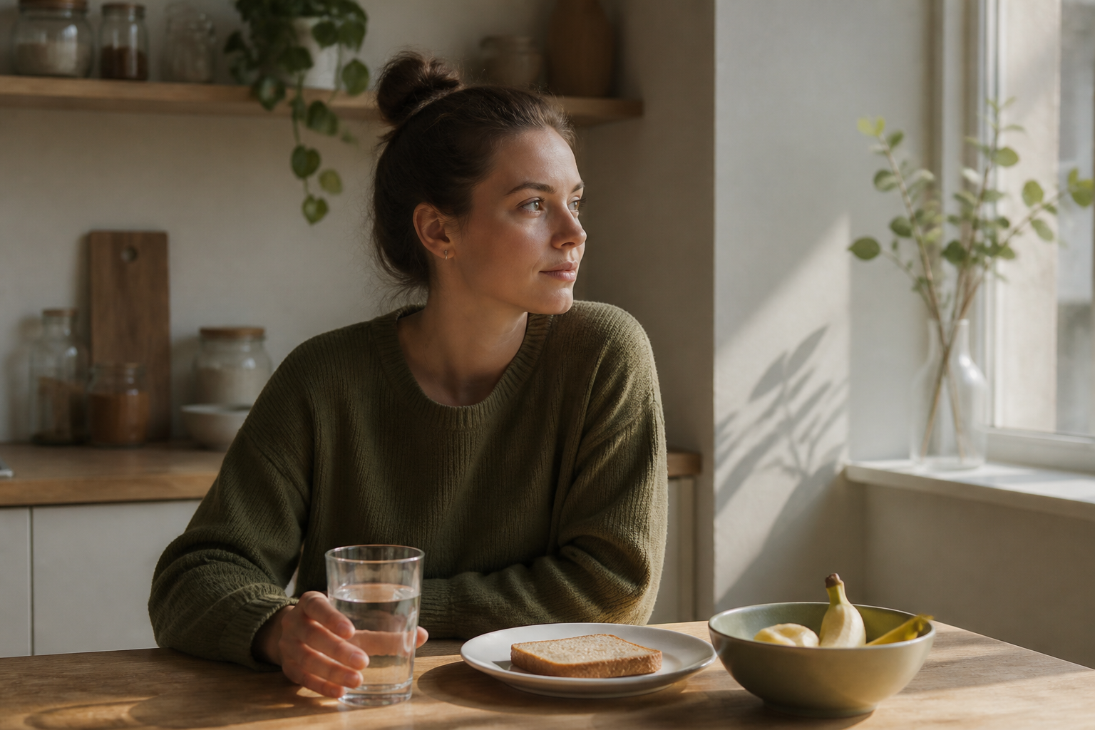 Patient preparing bland foods and water as practical coping tools for GI side effects